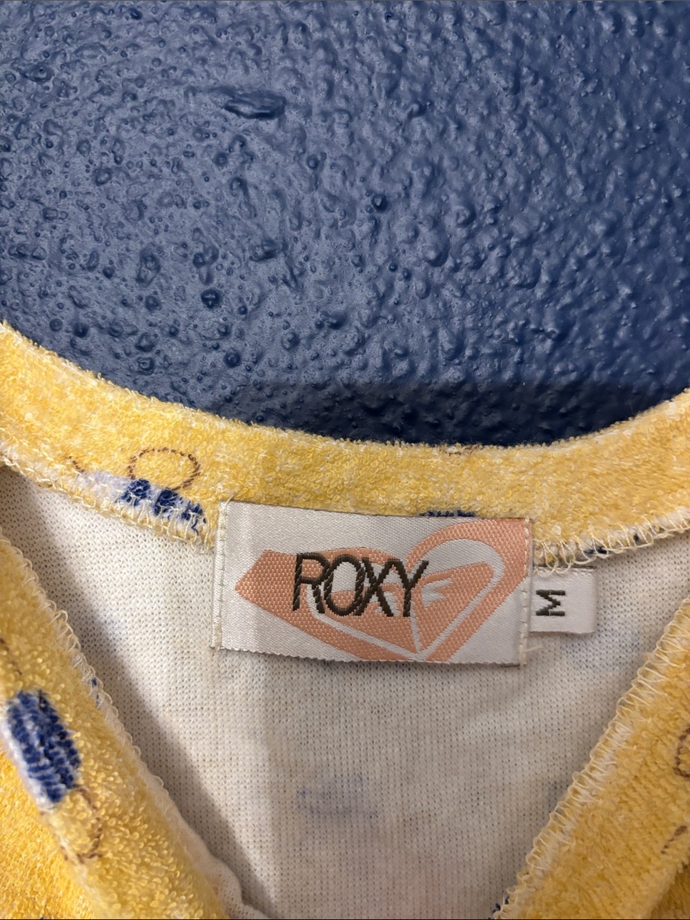 Ultra Rare Roxy Yellow Terry Bee-Print Tank Top - Picture 3 of 4